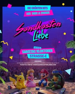 Event: SANDKASTENLIEBE – Würzburg's 90er & 2000er Party Odeon Lounge Event-Bild: SANDKASTENLIEBE – Würzburg's 90er & 2000er Party Odeon Lounge