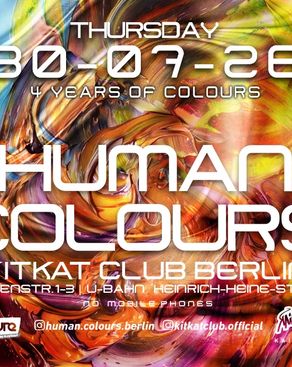 Event image: 4 Anniversary of Human Colours w/ Schnabeln & Saugen, Somaphon, Rene Oldenburg, MilkNCoffee