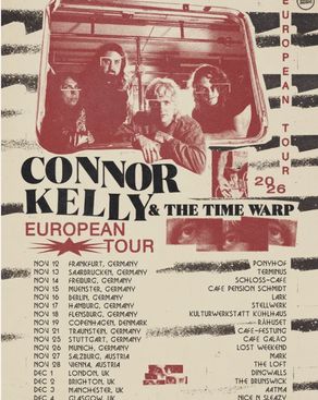 Event image: Connor Kelly & The Time Warp – Europe 2026