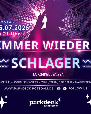 Event: IMMER WIEDER SCHLAGER mit DJ Onkel Jensen Event-Bild: IMMER WIEDER SCHLAGER mit DJ Onkel Jensen
