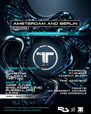 Event-Bild: Amsterdam Techno Records and ://about blank on Thursday's [Amsterdam and Berlin]
