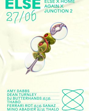 Event-Bild: Else x Home Again & Junction 2 presents: salute & Dean Turnley