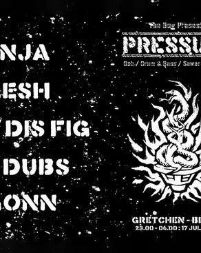 Event: The Bug presents: PRESSURE feat. Dillinja, JK Flesh Event-Bild: The Bug presents: PRESSURE feat. Dillinja, JK Flesh