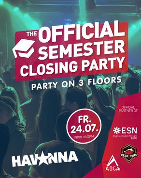 Event: The Official Semester Closing Party Event-Bild: The Official Semester Closing Party