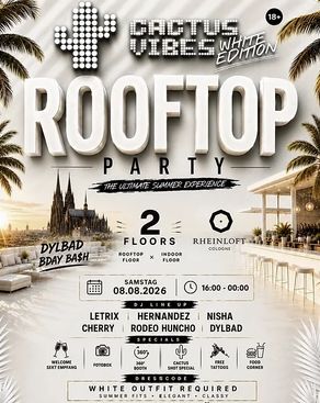 Event: CACTUS VIBES ROOFTOP EDITION Event-Bild: CACTUS VIBES ROOFTOP EDITION