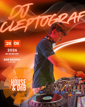 Event: 🎶 House & Tech House Night mit DJ Cleptograf Event-Bild: 🎶 House & Tech House Night mit DJ Cleptograf