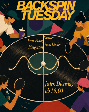 Event-Bild: 🏓 Backspin Tuesday - jeden Dienstag 🏓
