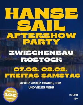 Event: HANSE SAIL AFTERSHOWPARTY Event-Bild: HANSE SAIL AFTERSHOWPARTY