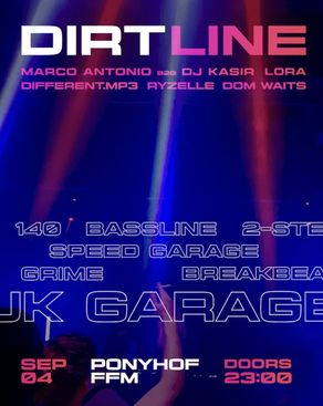 Event-Bild: DIRTLINE – BASSLINES DON’T LIE