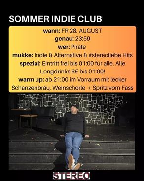 Event: SOMMER INDIE CLUB Event-Bild: SOMMER INDIE CLUB