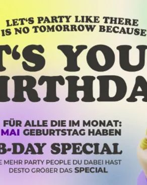 Event: It's your Birthday - Sweet Friday! Event-Bild: It's your Birthday - Sweet Friday!