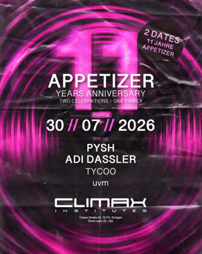 Event image: APPETIZER - 11 YEARS ANNIVERSARY (PART2)