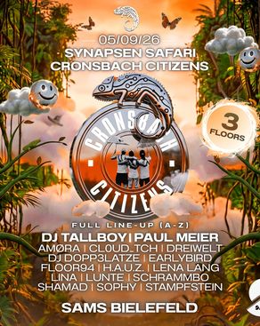 Event: Synapsen Safari X Cronsbach Citiziens Event image: Synapsen Safari X Cronsbach Citiziens