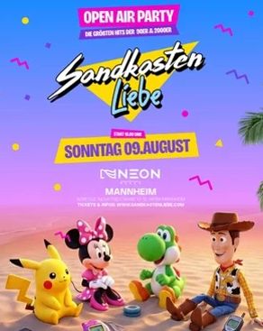 Event-Bild: SANDKASTENLIEBE Open Air – Mannheim's 90er & 2000er Party Neon Beach