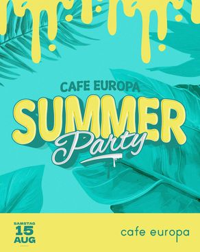 Event image: CAFE EUROPA SUMMER PARTY