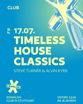Event: TIMELESS HOUSE CLASSICS Event image: TIMELESS HOUSE CLASSICS