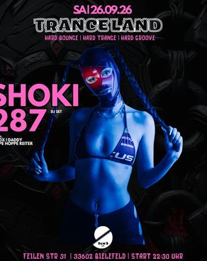 Event: Tranceland w/Shoki Event-Bild: Tranceland w/Shoki