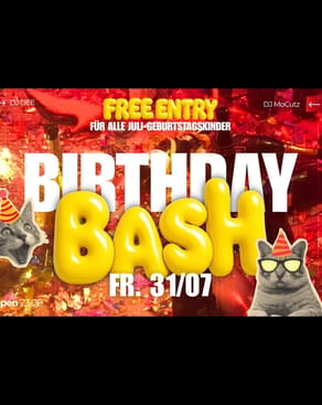 Event-Bild: 🎉🥳 BIRTHDAY BASH 🥳🎉