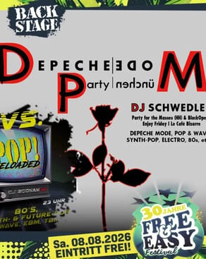 Event image: DEPECHE MODE PARTY vs. POP!² @WERK mit DJ SCHWEDLER & DJ SCONAN | free & easy 2026 party