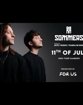 Event image: Nikki Tiger Saturday presents FOR US Special Guest: Sommers (UK) & Kgzoo (RSA)