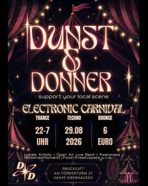 Event-Bild: DUNST & DONNER | ELECTRONIC CARNIVAL
