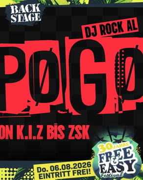 Event image: PØGØ - VON K.I.Z BIS ZSK mit DJ ROCK AL | free & easy 2026 party