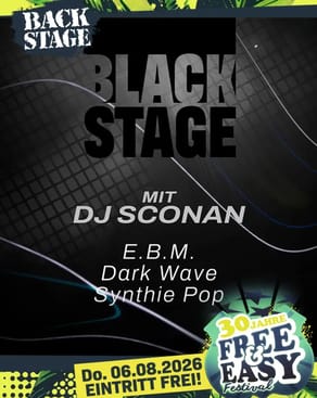Event image: BLACKSTAGE mit DJ SCONAN | free & easy 2026 party