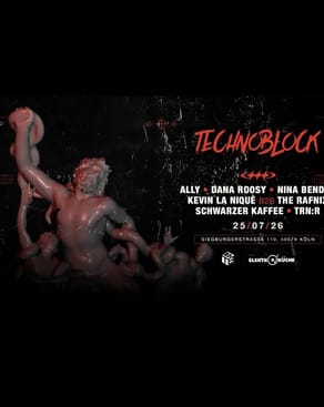 Event: TECHNOBLOCK x RETURN TO THE BLOCK SESSION with ALLY • DANA ROOSY • NINA BENDER Event-Bild: TECHNOBLOCK x RETURN TO THE BLOCK SESSION with ALLY • DANA ROOSY • NINA BENDER
