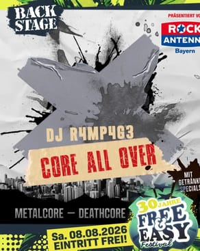Event image: CORE ALL OVER mit DJ R4MP4G3 | free & easy 2026 party