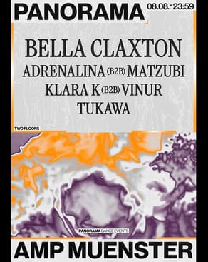 Event-Bild: PANORAMA w/ Bella Claxton