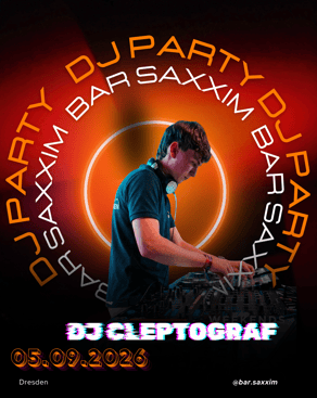 Event: 🎶 House & Tech House Night mit DJ Cleptograf Event-Bild: 🎶 House & Tech House Night mit DJ Cleptograf