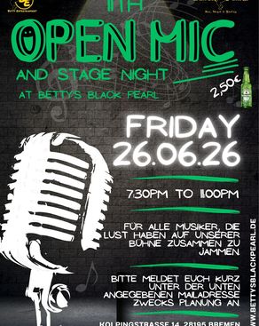 Event image: 11th OPEN MIC & STAGE NIGHT 