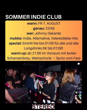 Event-Bild: SOMMER INDIE CLUB