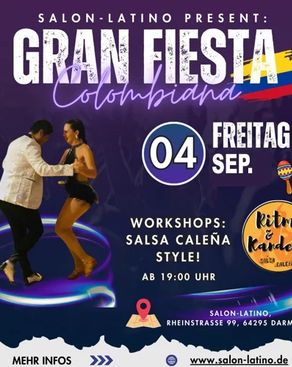 Event-Bild: LATIN PARTY Salsa Caleña (Cali Colombia im Salon-Latino) mit DJ JCC