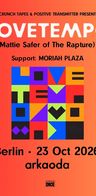 Event image: lovetempo (Mattie Safer of The Rapture), Moriah Plaza