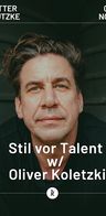 Event image: Stil vor Talent w/ Oliver Koletzki