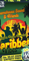 Event: CARIBBEAN VIBES mit COSMOHOUSE SOUND | free & easy 2026 party Event-Bild: CARIBBEAN VIBES mit COSMOHOUSE SOUND | free & easy 2026 party