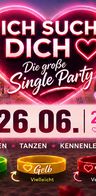 Event-Bild: ❤️ ICH SUCH DICH – DIE SINGLE PARTY ❤️